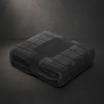 Manta de poliéster coral de cuadros con reverso extrasuave 300g/m²