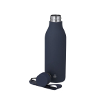 Botella térmica de acero inoxidable reciclado, acabado gomoso 480ml
