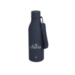 Botella térmica de acero inoxidable reciclado, acabado gomoso 480ml