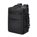 Mochila de viaje en PU con apertura 180° y múltiples bolsillos 18L