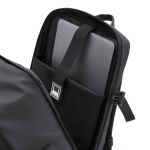 Mochila de viaje en PU con apertura 180° y múltiples bolsillos 18L