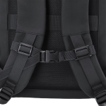 Mochila de viaje en PU con apertura 180° y múltiples bolsillos 18L