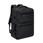 Mochila de viaje en PU con apertura 180° y múltiples bolsillos 18L