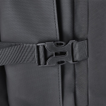 Mochila de viaje en PU con apertura 180° y múltiples bolsillos 18L