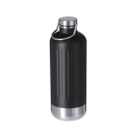 Botella térmica de acero inox. reciclado con tapón hermético y asa 800ml