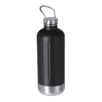 Botella térmica de acero inox. reciclado con tapón hermético y asa 800ml