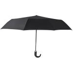 Paraguas plegable de poliéster pongee automático con mango curvado Ø102 color negro primera vista