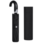 Paraguas plegable de poliéster pongee automático con mango curvado Ø102