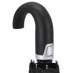 Paraguas plegable de poliéster pongee automático con mango curvado Ø102