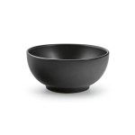 Cuenco de cerámica con acabado mate con un diseño limpio 650ml color negro