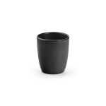 Taza para café espresso hecha de cerámica con acabado mate 80ml color negro