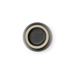 Taza para café espresso hecha de cerámica con acabado mate 80ml color negro tercera vista