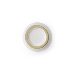 Taza para café espresso hecha de cerámica con acabado mate 80ml color blanco tercera vista