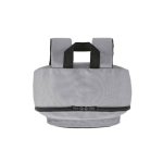 Mochila ligera de plástico reciclado con interior acolchado PC 15,6” color gris quinta vista