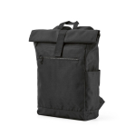 Mochila con cierre enrollable de plástico reciclado para PC 15,6'' color negro