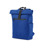 Mochila con cierre enrollable de plástico reciclado para PC 15,6'' color azul