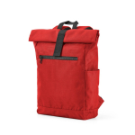 Mochila con cierre enrollable de plástico reciclado para PC 15,6'' color rojo