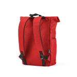 Mochila con cierre enrollable de plástico reciclado para PC 15,6'' color rojo segunda vista