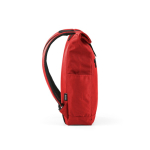 Mochila con cierre enrollable de plástico reciclado para PC 15,6'' color rojo tercera vista