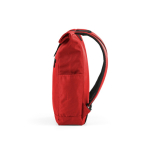 Mochila con cierre enrollable de plástico reciclado para PC 15,6'' color rojo cuarta vista