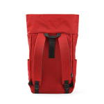 Mochila con cierre enrollable de plástico reciclado para PC 15,6'' color rojo tercera vista
