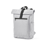 Mochila con cierre enrollable de plástico reciclado para PC 15,6'' color gris