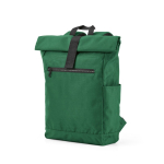 Mochila con cierre enrollable de plástico reciclado para PC 15,6'' color verde