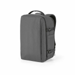 Mochila de cabina de plástico reciclado resistente al agua de 17” color gris