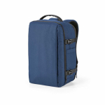 Mochila de cabina de plástico reciclado resistente al agua de 17” color azul marino