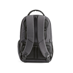 Mochila de plástico reciclado resistente al agua ideal para PC de 17'' color gris oscuro vista trasera