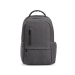 Mochila de plástico reciclado resistente al agua ideal para PC de 17'' color gris oscuro vista frontal