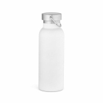 Botella térmica de acero inoxidable reciclado con acabado mate 530ml color blanco segunda vista