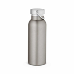 Botella térmica de acero inoxidable reciclado con acabado mate 530ml color plateado segunda vista