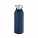 Botella térmica de acero inoxidable reciclado con acabado mate 530ml color azul marino