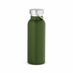 Botella térmica de acero inoxidable reciclado con acabado mate 530ml color verde militar segunda vista