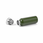 Botella térmica de acero inoxidable reciclado con acabado mate 530ml color verde militar tercera vista