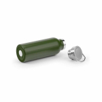 Botella térmica de acero inoxidable reciclado con acabado mate 530ml color verde militar cuarta vista