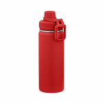 Botella térmica de acero inoxidable reciclado con tapa doble 500ml color rojo