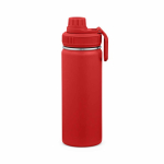 Botella térmica de acero inoxidable reciclado con tapa doble 500ml color rojo segunda vista