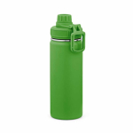 Botella térmica de acero inoxidable reciclado con tapa doble 500ml color verde