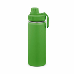 Botella térmica de acero inoxidable reciclado con tapa doble 500ml color verde segunda vista