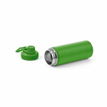 Botella térmica de acero inoxidable reciclado con tapa doble 500ml color verde tercera vista