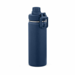 Botella térmica de acero inoxidable reciclado con tapa doble 500ml color azul marino