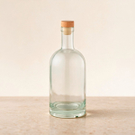 Botella con cuerpo de cristal con tapa de madera hermética 780ml color transparente vista de ambiente