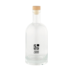 Botella con cuerpo de cristal con tapa de madera hermética 780ml vista principal