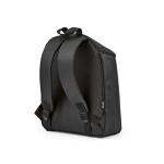 Mochila isotérmica de poliéster reciclado y doble cremallera 12L color negro segunda vista