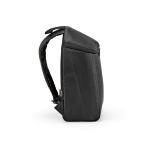 Mochila isotérmica de poliéster reciclado y doble cremallera 12L color negro tercera vista