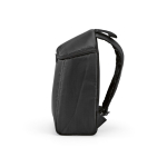 Mochila isotérmica de poliéster reciclado y doble cremallera 12L color negro cuarta vista