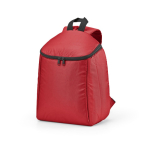 Mochila isotérmica de poliéster reciclado y doble cremallera 12L color rojo