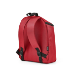 Mochila isotérmica de poliéster reciclado y doble cremallera 12L color rojo segunda vista